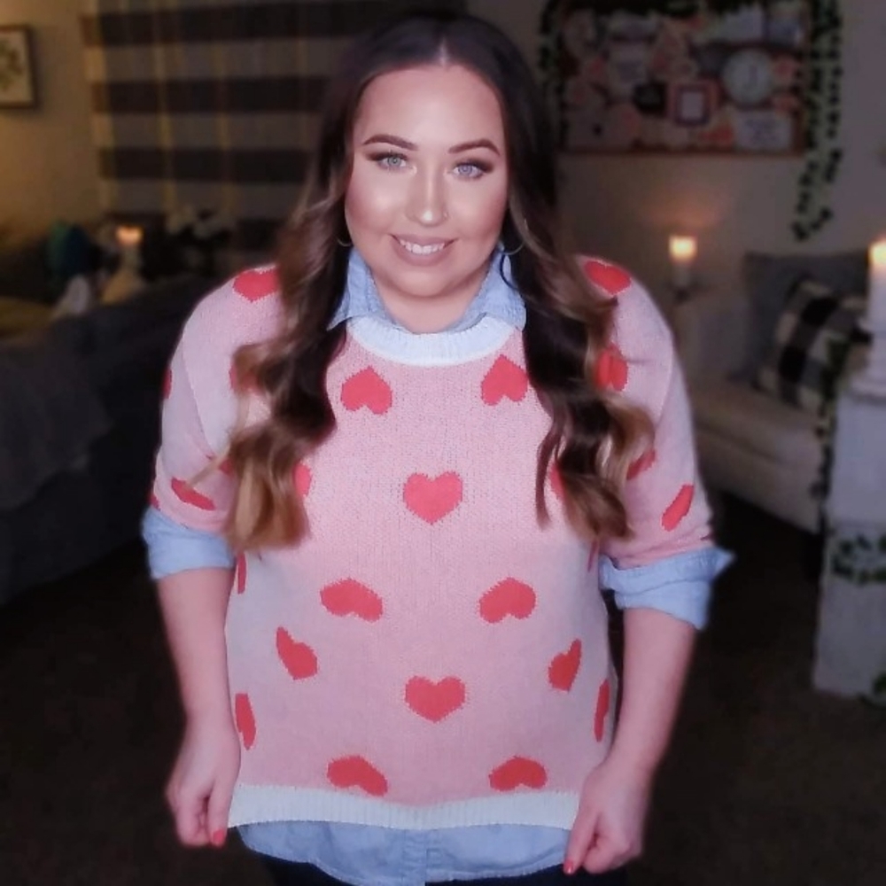 Red Hearts Sweater